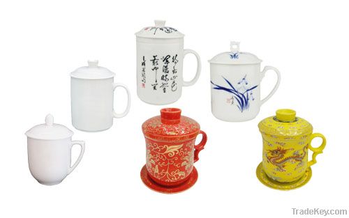 Porcelain office cups