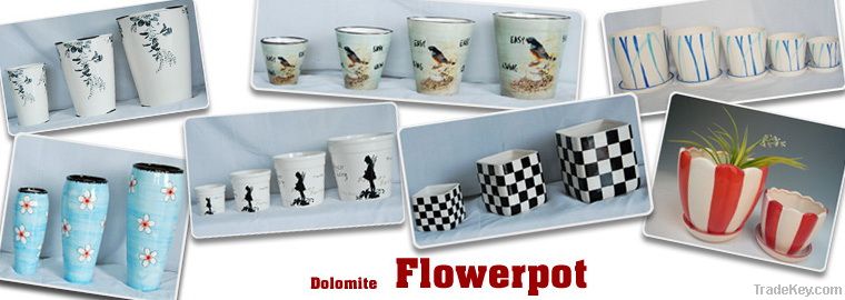 Porcelain flowerpot