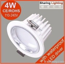 4W led downlighting, recessed LED ceiling lamp spotlight