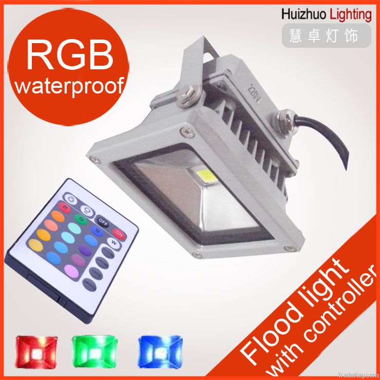 10W RGB led flood ligh color changing, outdoor LED floodlight