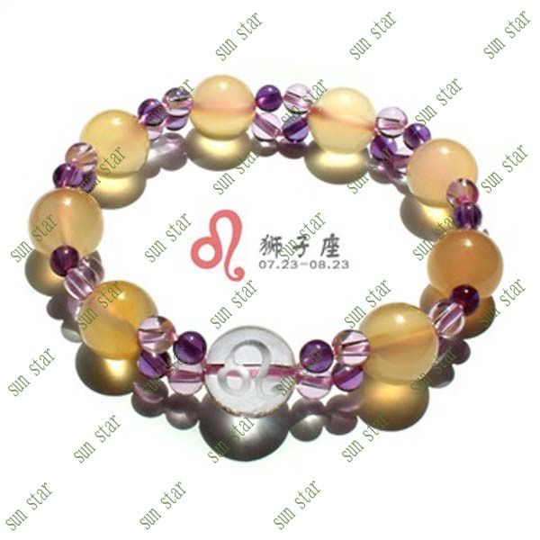 12mm, 6mm, 4mm round bead calcedony, crystal, amethyst bracelet
