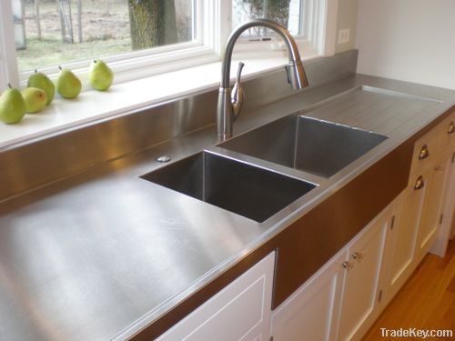 Stainless steel counter-top