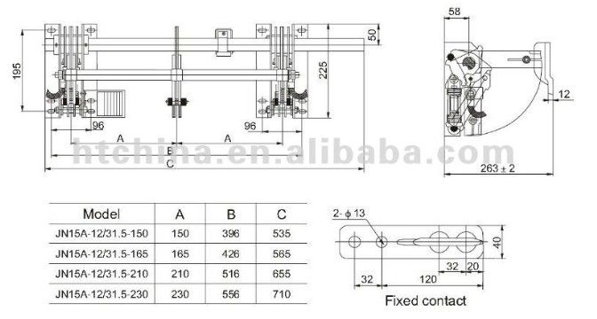 JN15-12 Indoor High Voltage Earthing Switch