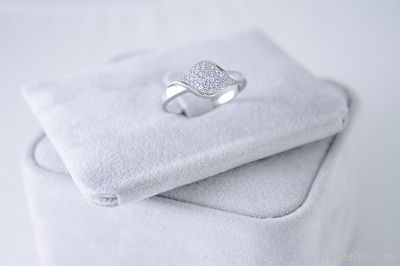 ring with CZ Micro Pave
