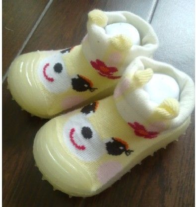 baby rubber soled sock