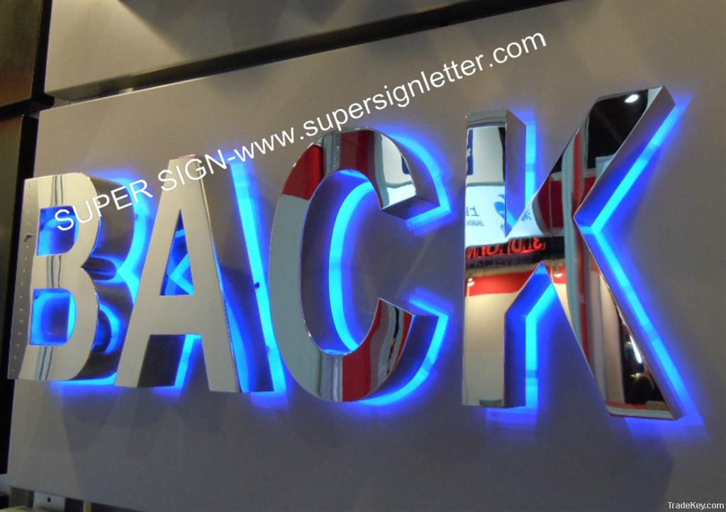backlit LED letter sign 01