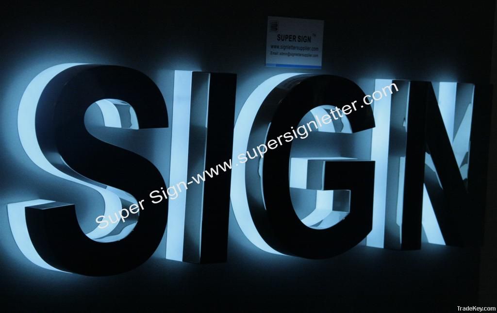 halo lit LED letter sign 01