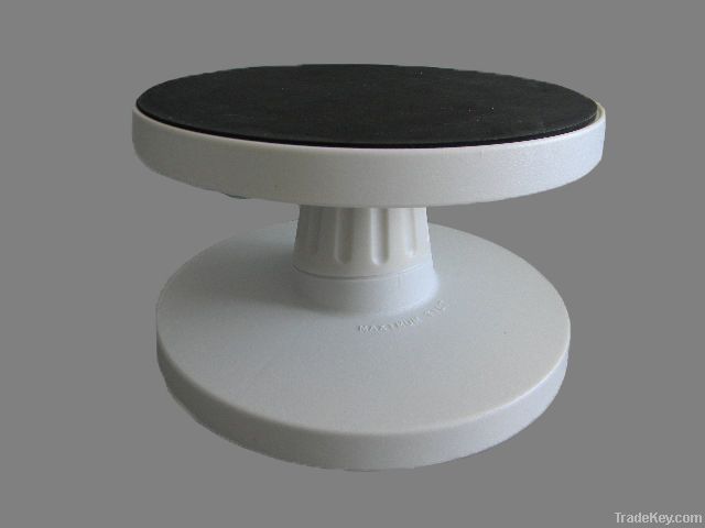Plastic rotating cake turntable