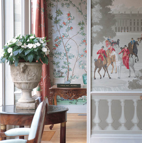 Hand Painted Silk wallpaper