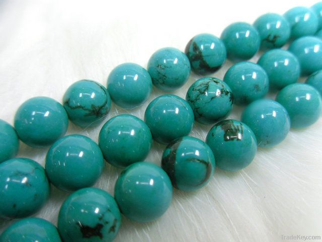 Natural Turquoise Round Beads/semi-precious Stone Loose Beads/gemstone