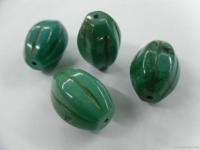 Natural turquoise round beads/Semi-precious stone loose beads/Gemstone