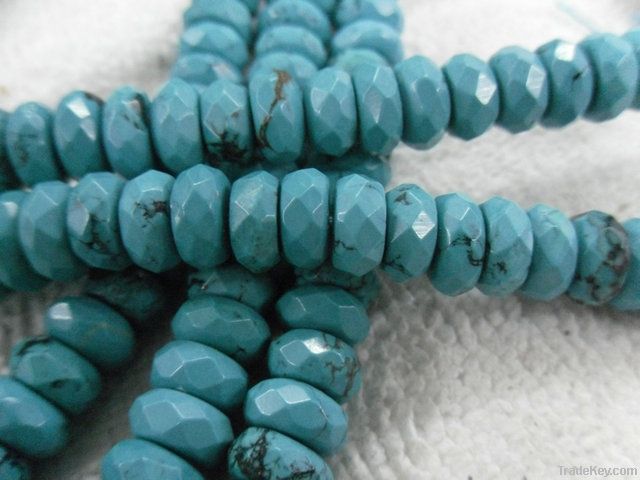 Natural turquoise round beads/Semi-precious stone loose beads/Gemstone