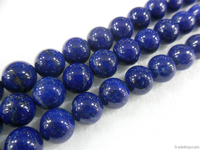 Natural Lapis Lazuli Stone Loose Beads, Semi-precious Stone Beads, Lapis