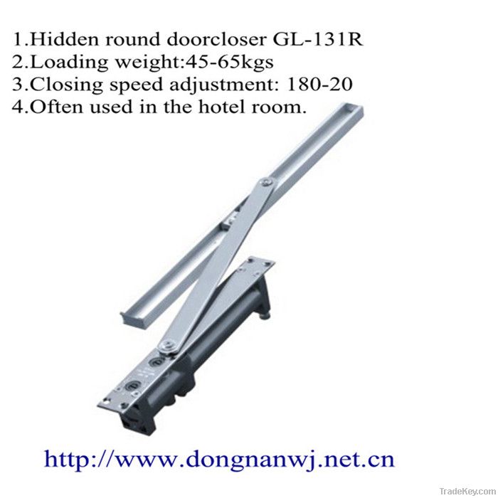 hidden round door closer