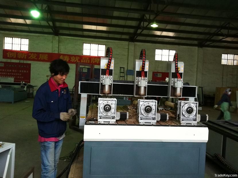 SG-1315 furniture wood cnc router with three rotary