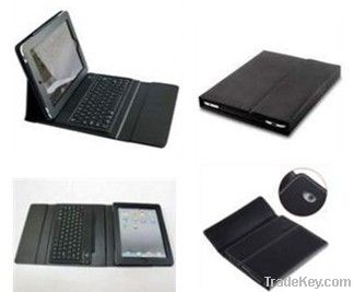New iPad Bluetooth keyboard leather stand case