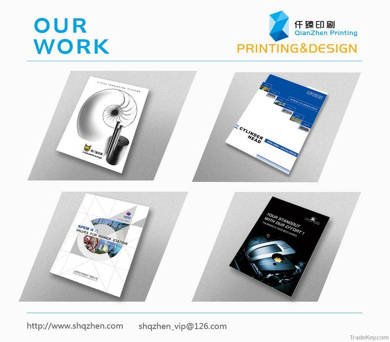 Cheap Art paper Brochures books Printing with film lamination surface