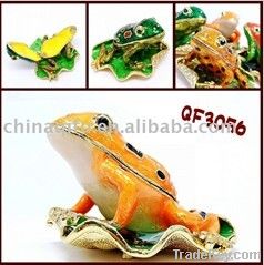 New style  frog metal jewelry box (QF3056)