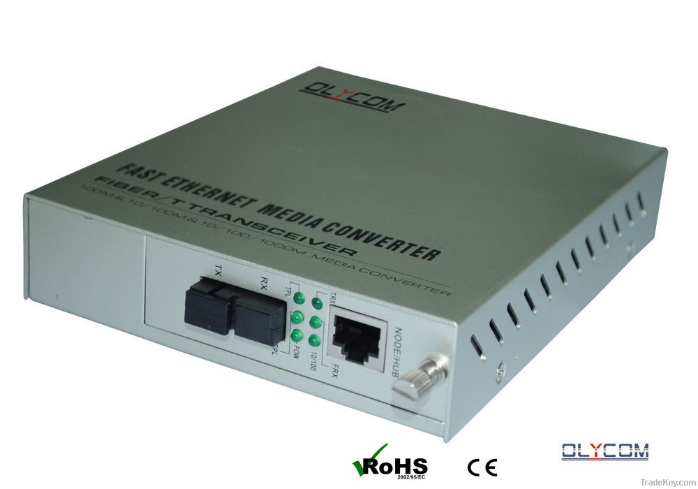10/100/1000Mbps Gigabit Media Converter, WDM