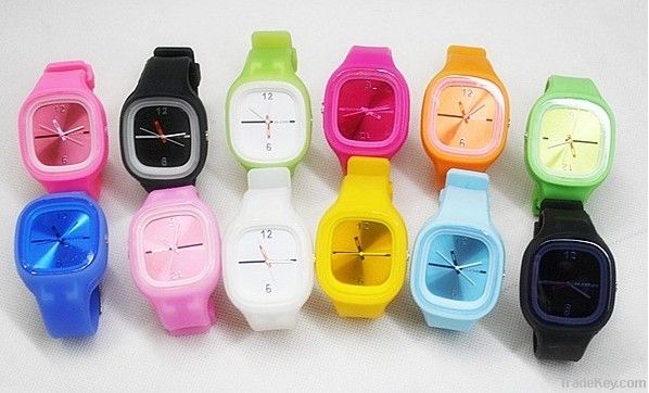 Fashion Jelly ODM Silicon Watch Multicolor Unisex Student Watch