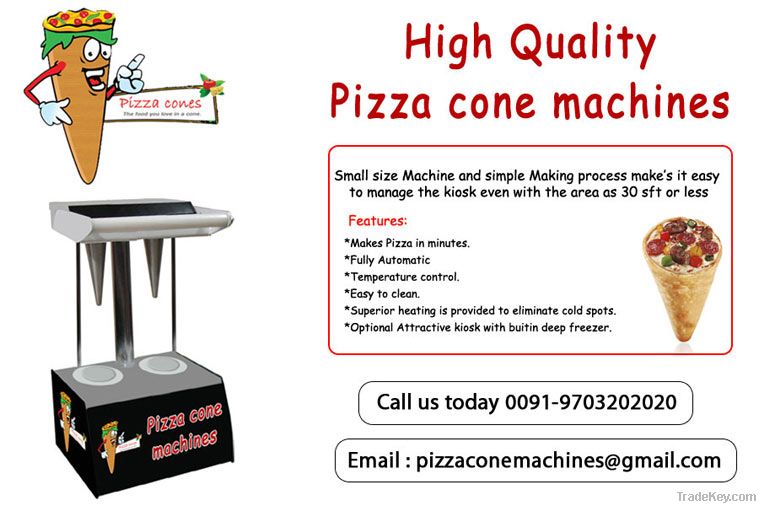 make a cone pizza machine