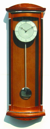 Luxury Design of Pendulum Wall Clock With Metal Decorations