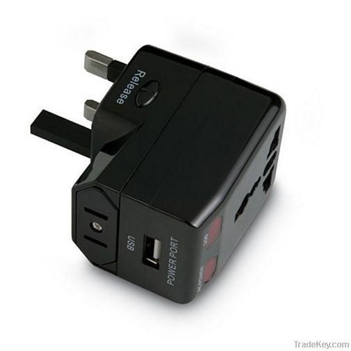 Travel Adapter With USB Charge HS-T095U