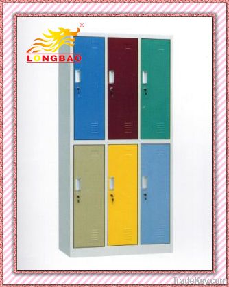 Colorful Six Door Metal Locker