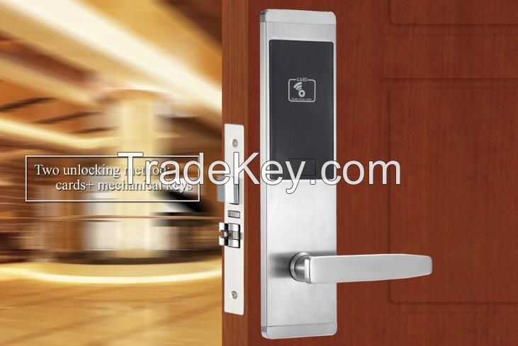 China Made Keyless Rfid Card Security Entry Hotel Locks