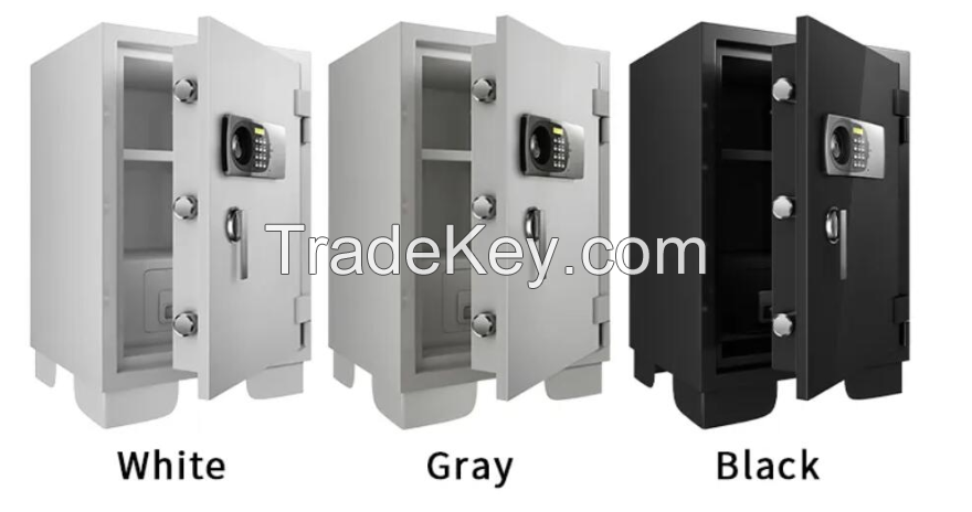China made Bank deposit secure home office fire box 2 key locks cabinet document fireproof safe
