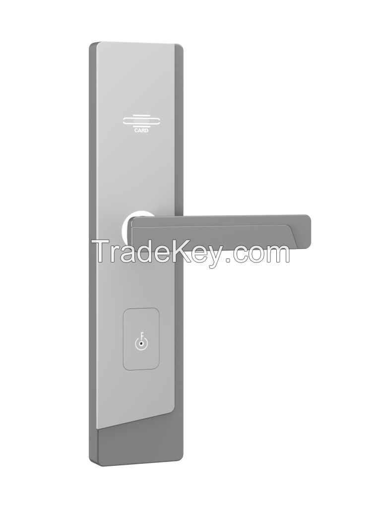 keyless zinc alloy RFID card mortise handle door locks tthotel ttlock App China