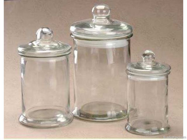 glass jars with lid