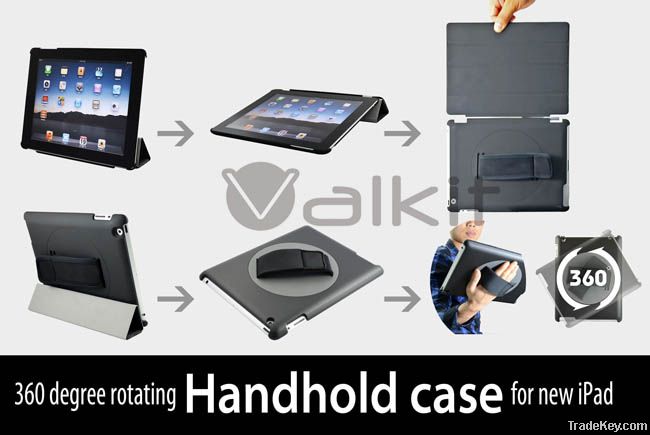 hand hold rotary case for ipad