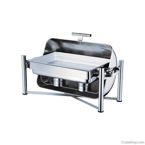 Oblong Roll Top Chafing Dish Hotel Buffet Equipment SF-5001S