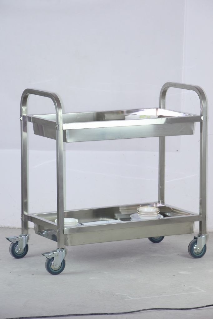 Detachable Stainless Steel Tray Clearing Trolley (Square Tube) SF-A1013