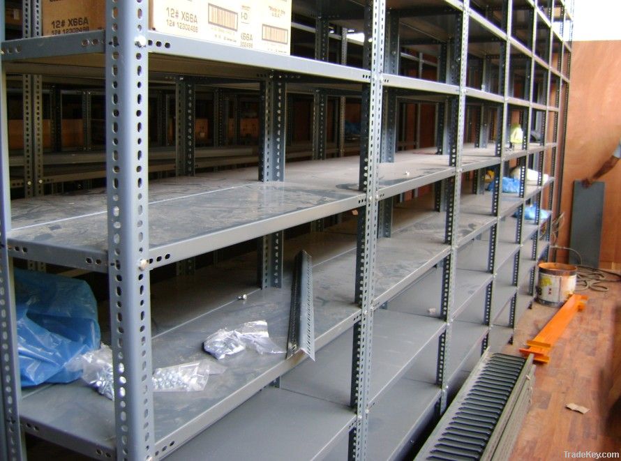 Slotted angle shelving