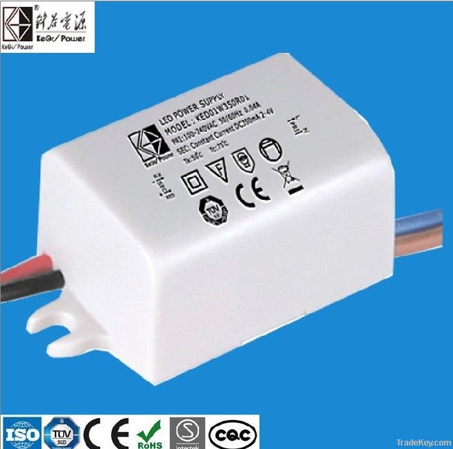 3W Constant current LED driver  with CE TUV