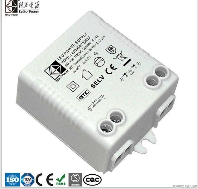 6W external onstant current led driver with CE TUV