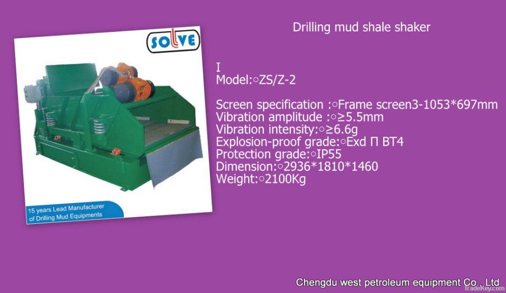 drilling mud shale shaker