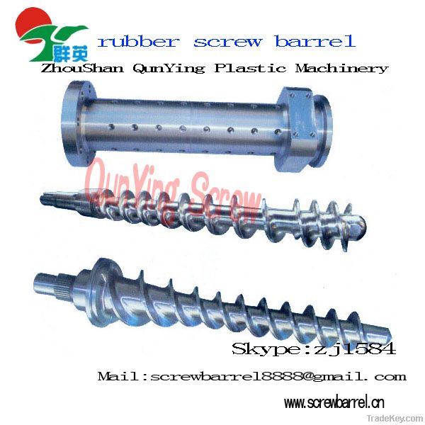 rubber machine single screw and barrel
