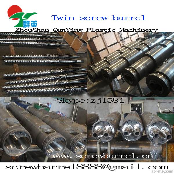 extrusion double screw machine twin screw and barrel