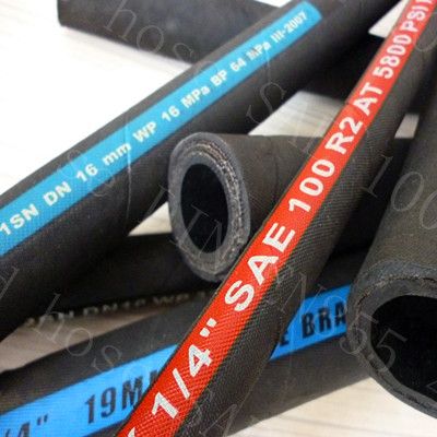 China Best Rubber Hose Rubber Hydraulic Hose SAE 100 R1 R2 R7 R3 R6 R8 R12 R9 4SP 4SH R13 R17 R15