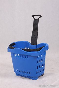 plastic basket trolley