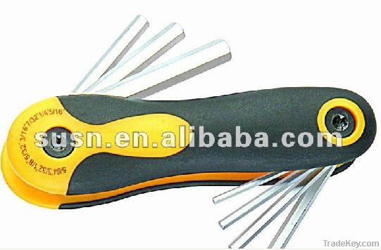 Hot Sale and Low Price HK002 8PCS Folding Allen Key Wrench