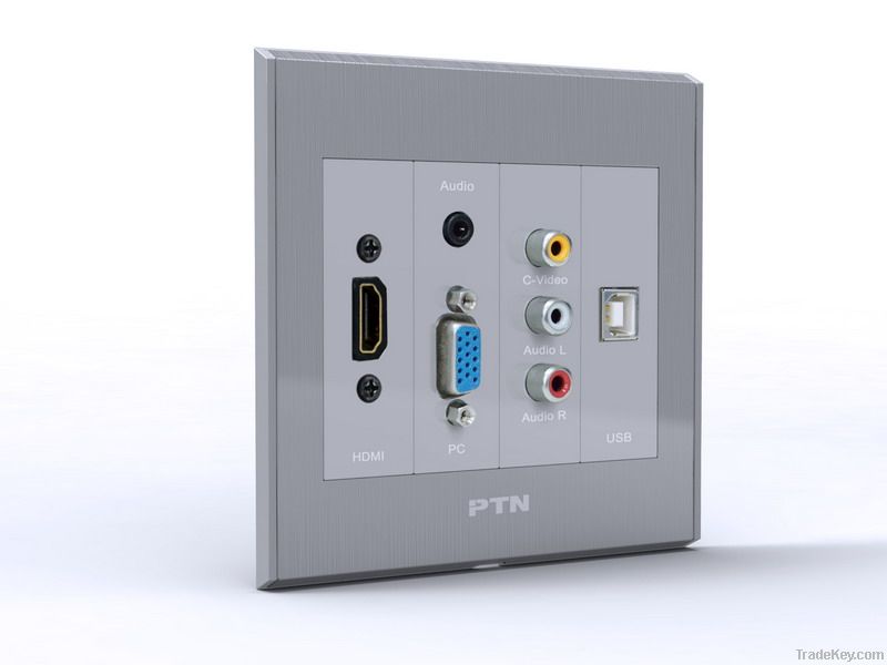 WP2-BG-US Double Gang/AV Wallplate