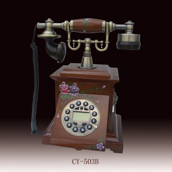 antique telephone/wooden telephone(CY-503B)