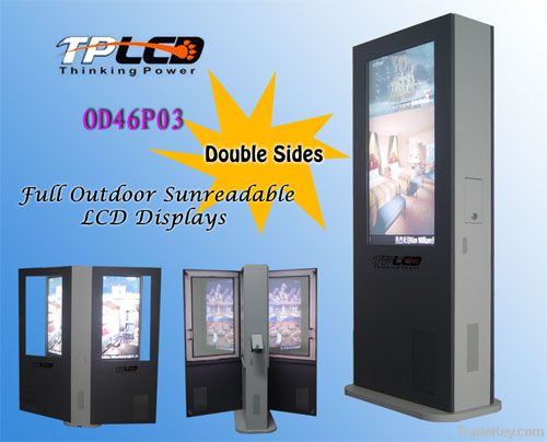 outdoor lcd display double side media player