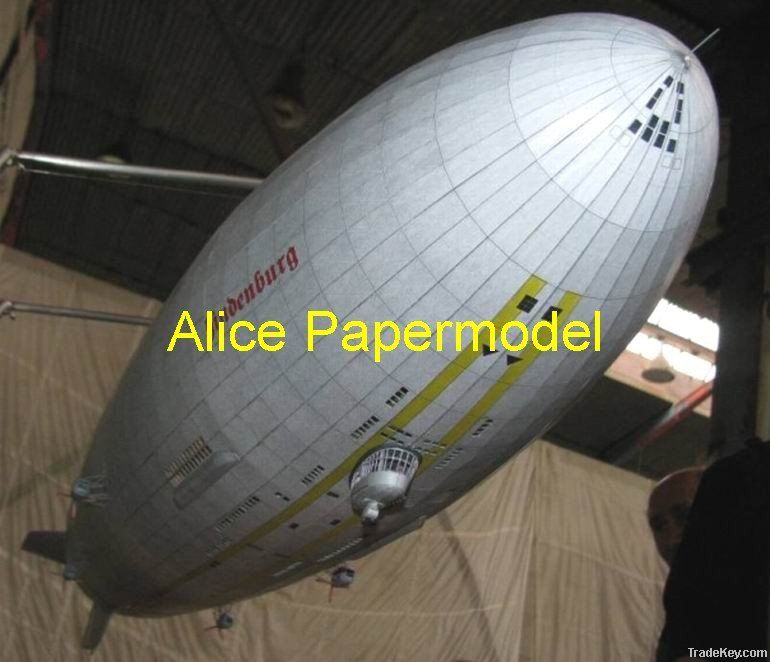 [Alice papermodel]German Hindenburg airship models longer than 1 meter