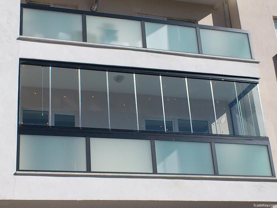 Balcony Glazing System By Kanaat Aluminum Ltd. Sti., Turkey