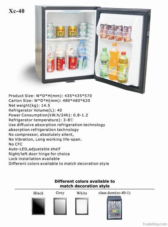 Absorption minibar small fridge XC-40 for hotel and home